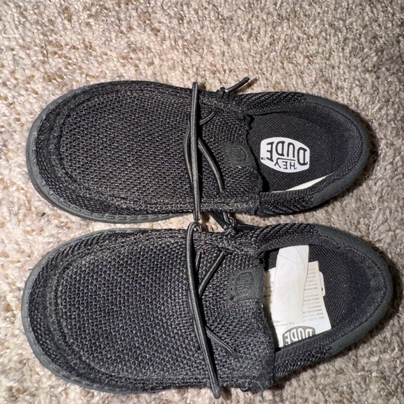 Hey Dude Black Kids Sneakers - Picture 1 of 6